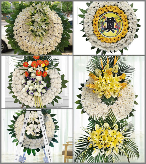 广东韶关市南雄市南亩镇芙蓉村花圈速递